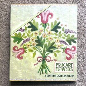 C.R.Gibson Greeting Card Organizer in Folk Art Flowers!
